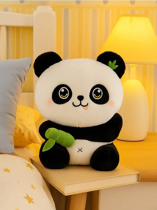 Peluche a forma di panda - bianco