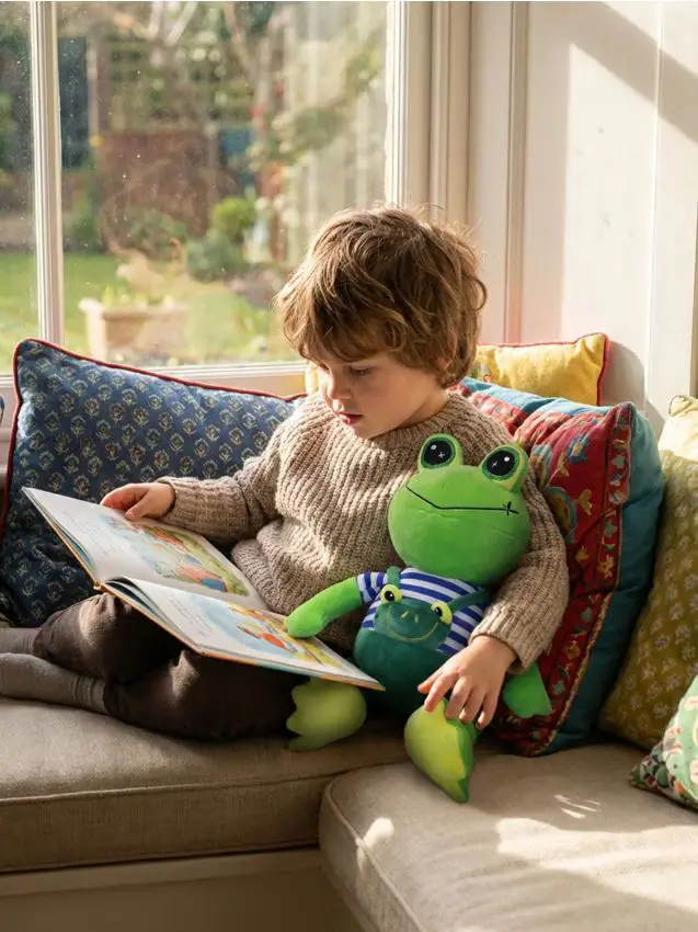 Peluche a forma di rana - green spruce