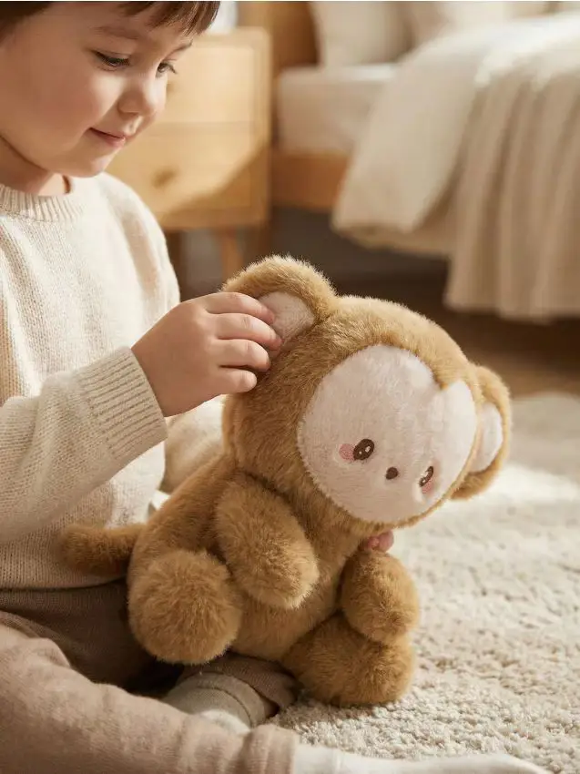 Peluche a forma di scimmietta - marrone