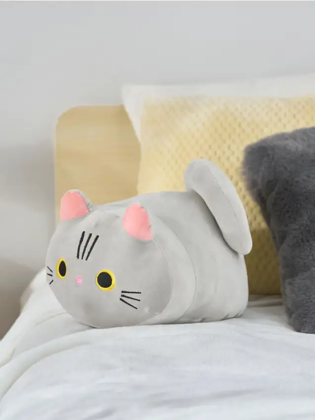Peluche gatto - grigio chiaro