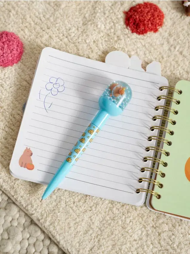 Penna con motivo di capibara - multicolor