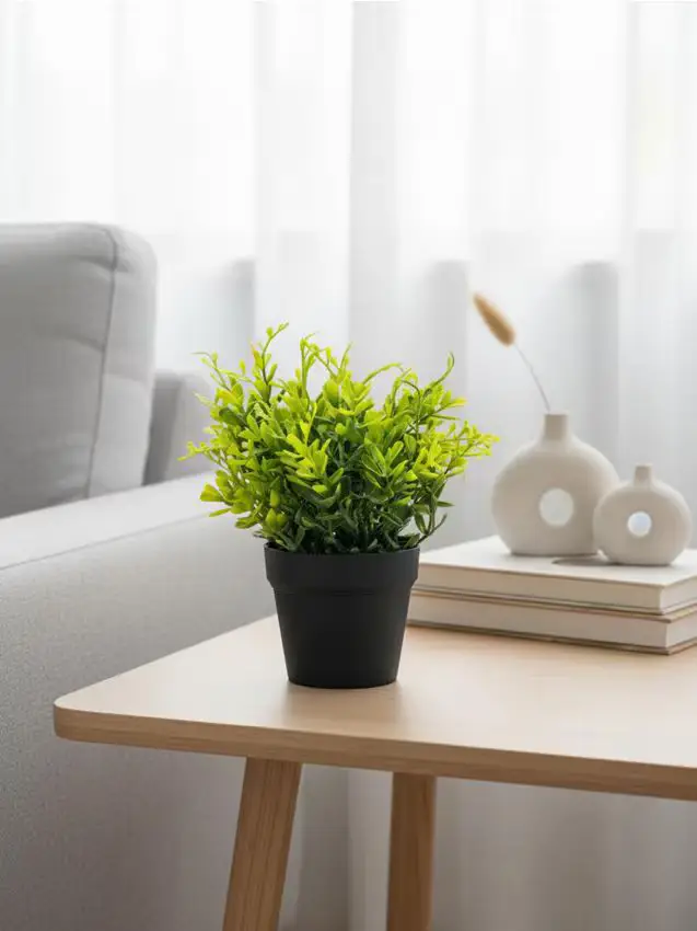 Pianta decorativa artificiale in vaso - verde