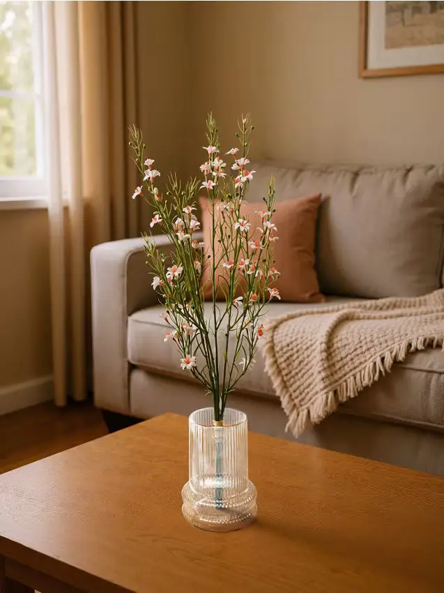 Pianta ornamentale artificiale 3 pack - bianco