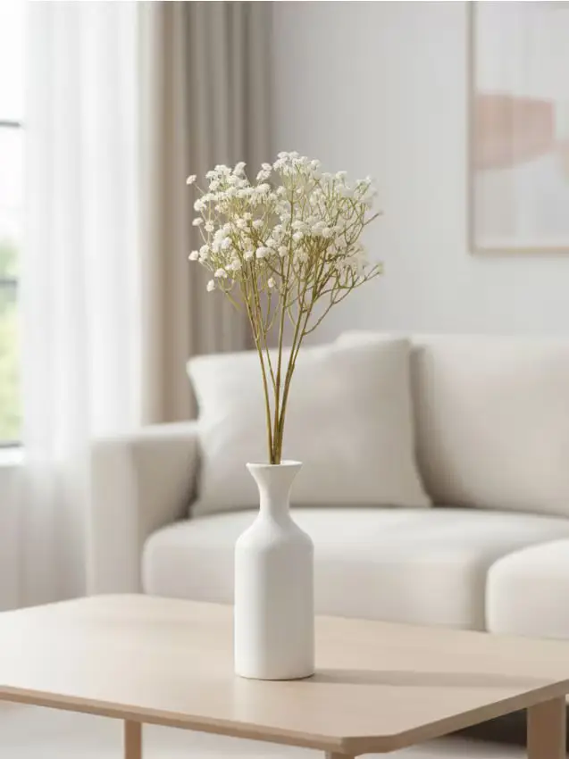 Pianta ornamentale artificiale - bianco