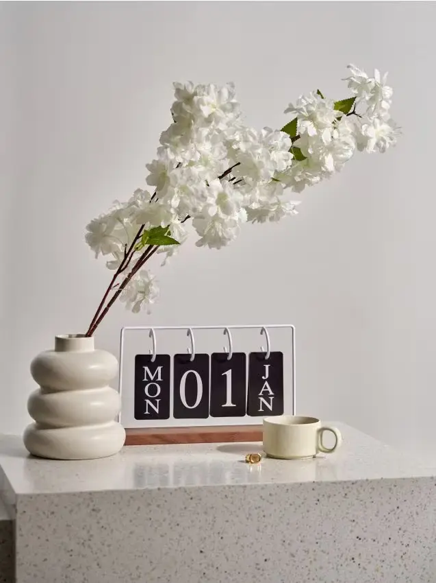 Pianta ornamentale artificiale - bianco