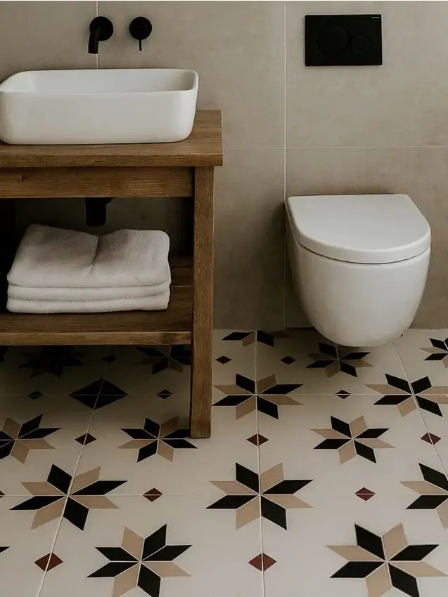 Piastrelle autoadesive, set da 4 pezzi - beige