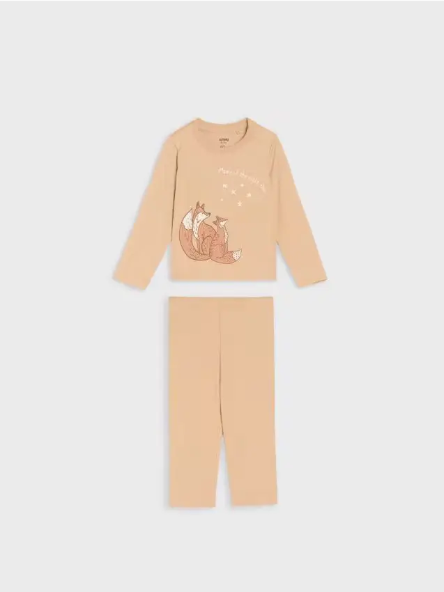 Pigiama a 2 pezzi - beige