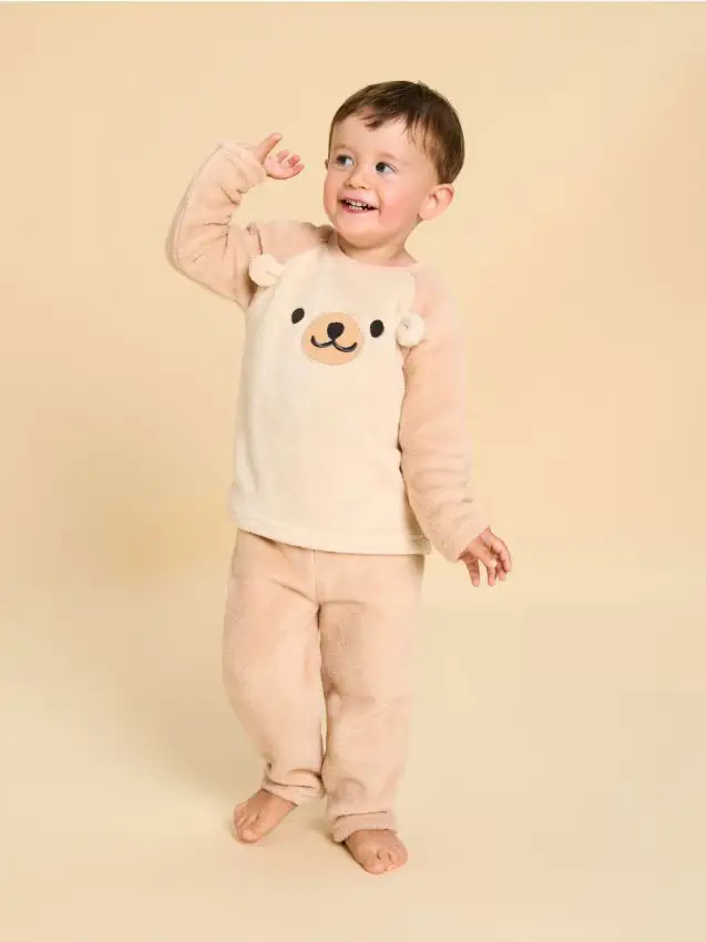 Pigiama a 2 pezzi - beige