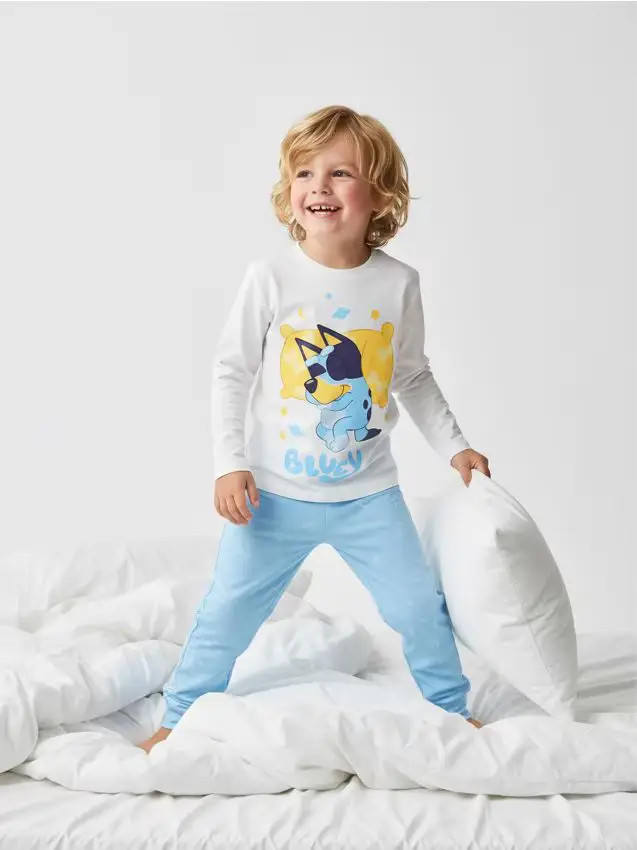 Pigiama a 2 pezzi Bluey - panna