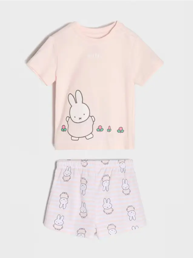 Pigiama a 2 pezzi Miffy - rosa pastello