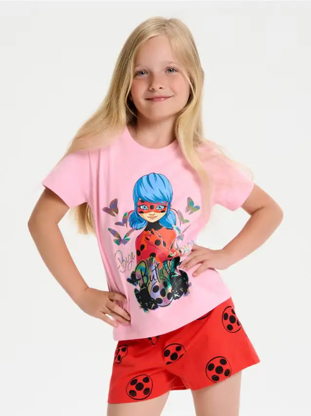 Pigiama a 2 pezzi Miraculous - rosa pastello