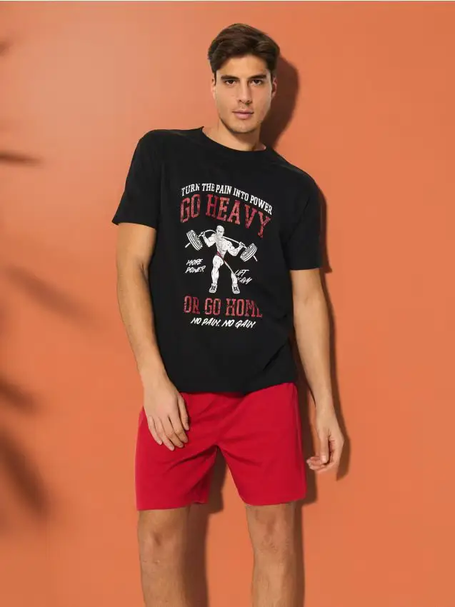 Pigiama a 2 pezzi - nero