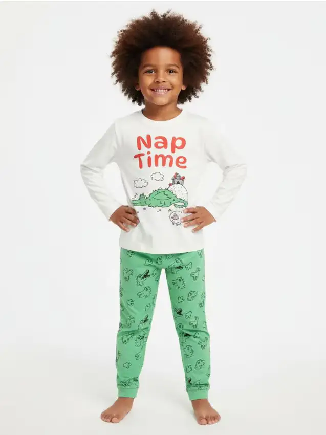 Pigiama a 2 pezzi - panna