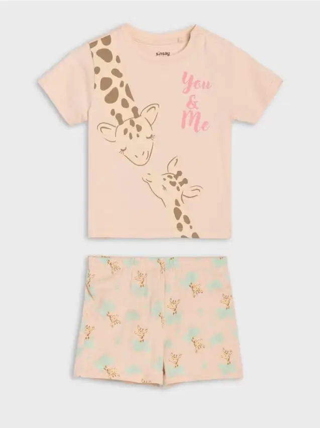 Pigiama a 2 pezzi - rosa pastello