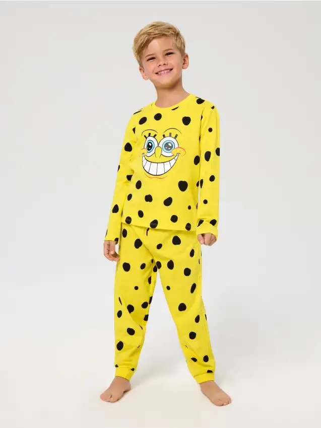 Pigiama a 2 pezzi Spongebob - giallo