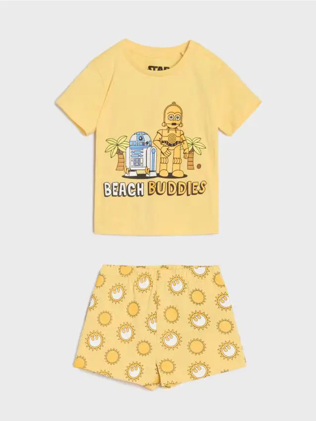 Pigiama a 2 pezzi Star Wars - giallo chiaro