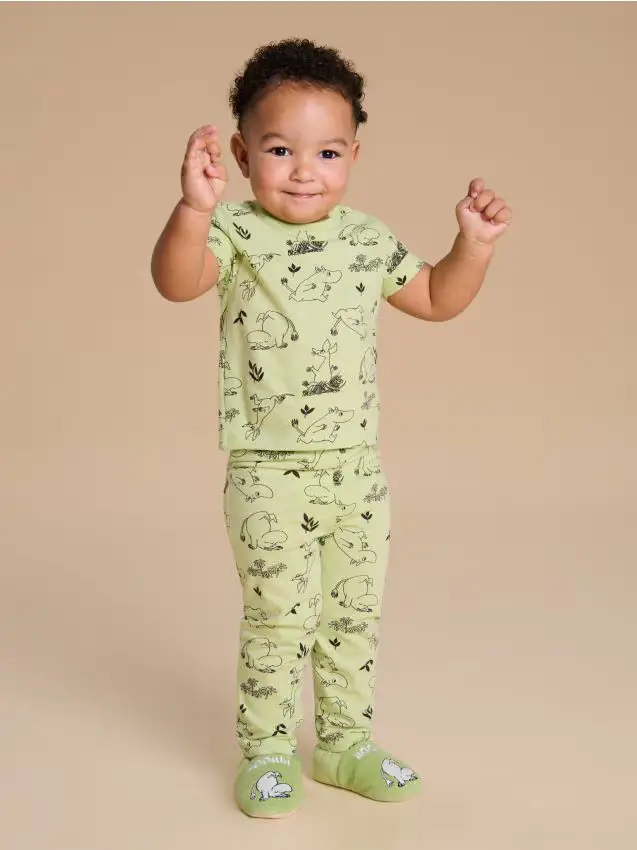 Pigiama a 2 pezzi The Moomins - verde chiaro