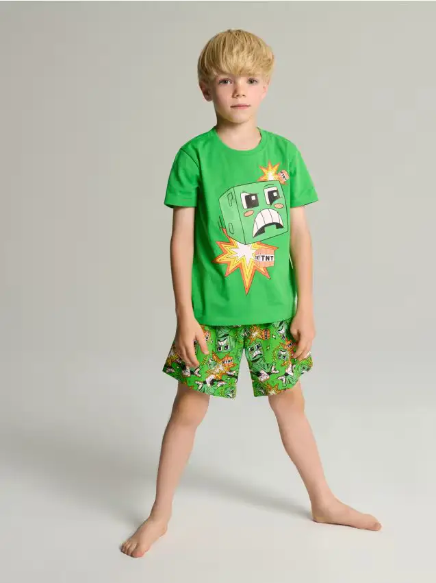 Pigiama due pezzi Minecraft - verde