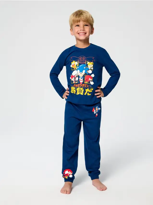 Pigiama due pezzi Sonic the Hedgehog - blu scuro