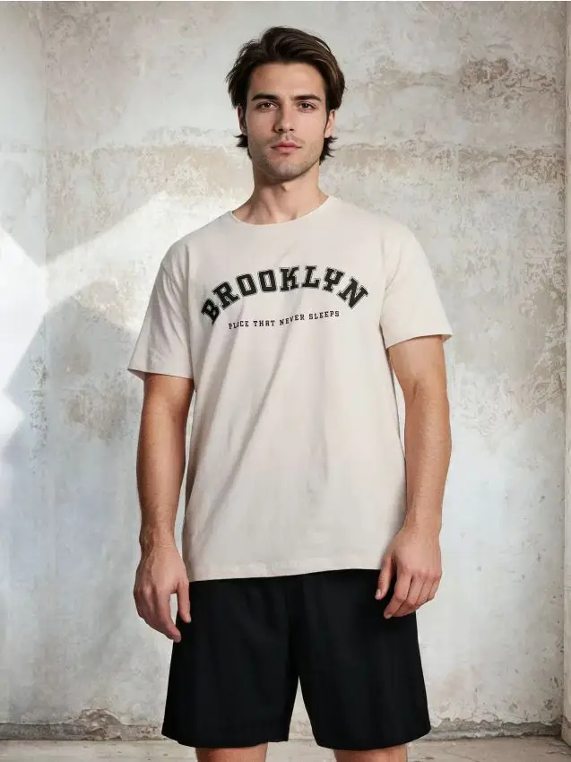 Pigiama in cotone a due pezzi - multicolor