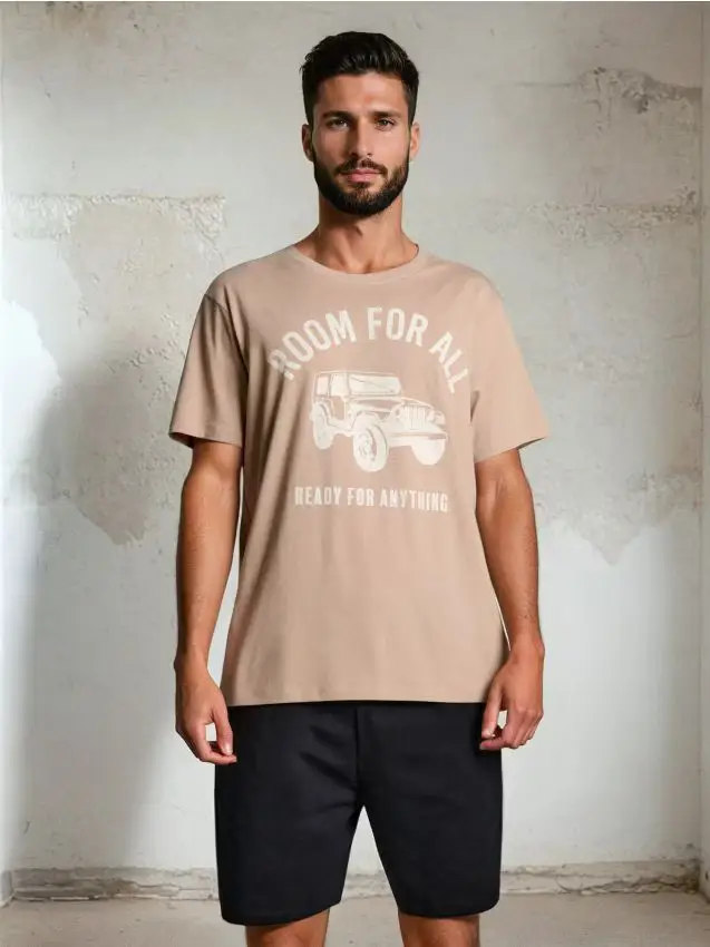 Pigiama in cotone a due pezzi - multicolor