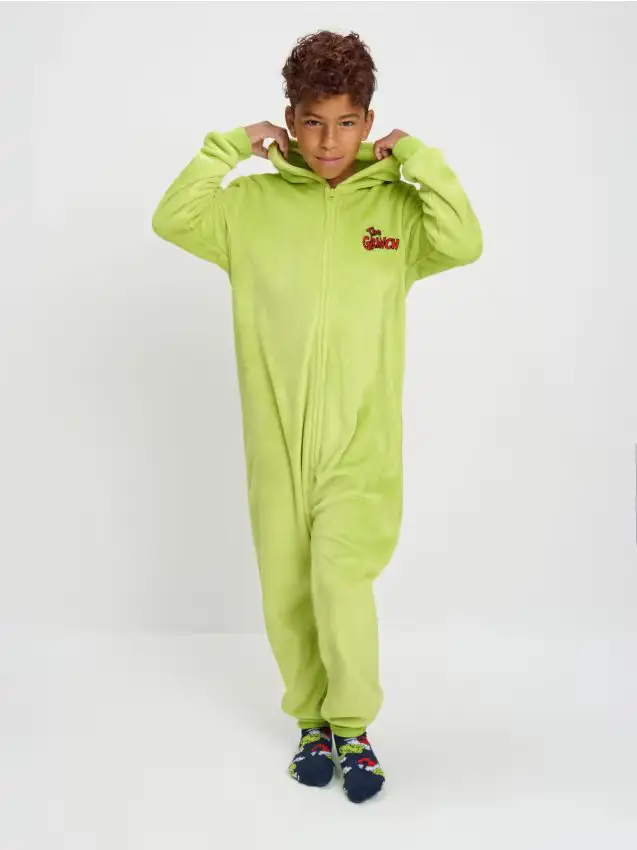 Pigiama Onesie Grinch - verde-giallo
