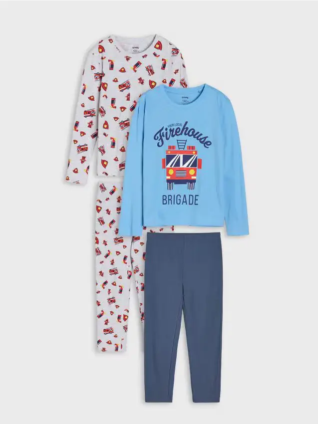 Pigiami due pezzi - confezione da 2 - blu