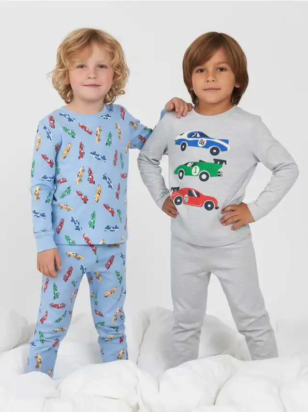 Pigiami due pezzi - confezione da 2 - grigio chiaro