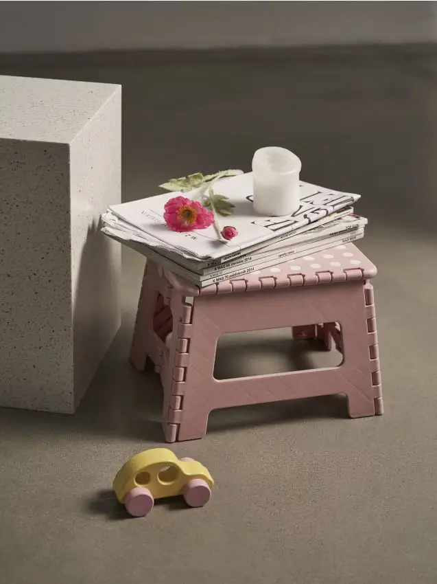 Poggiapiedi - rosa pastello