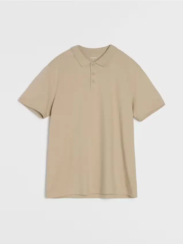 Polo in cotone - beige