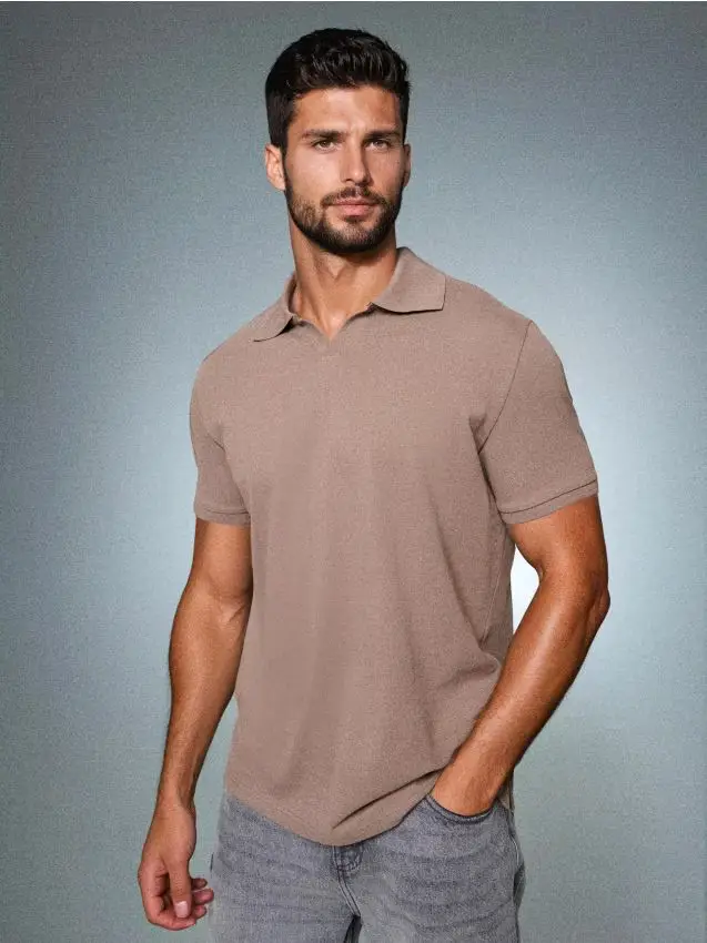 Polo in cotone - caffè Caffè