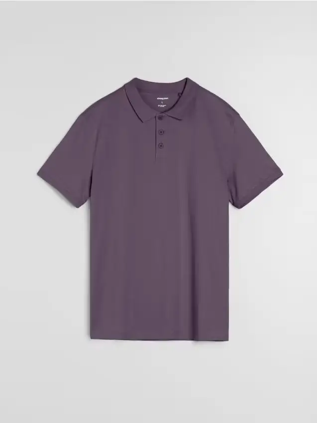 Polo in cotone - viola