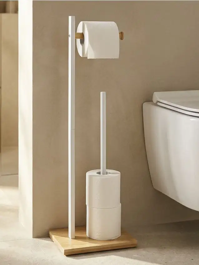 Porta-rotolo di carta igienica - bianco