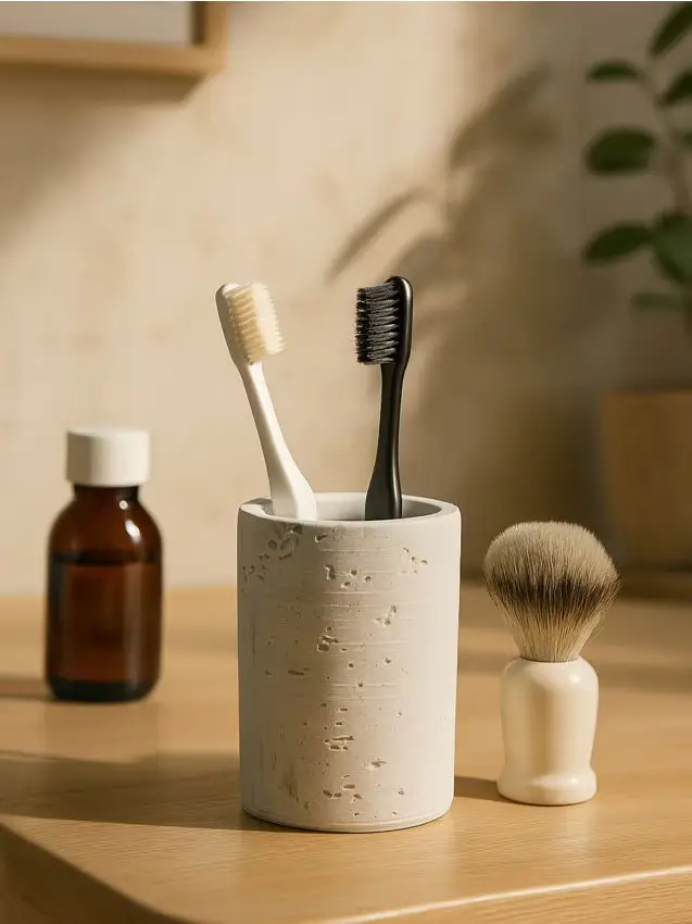 Porta-spazzolino da denti - bianco