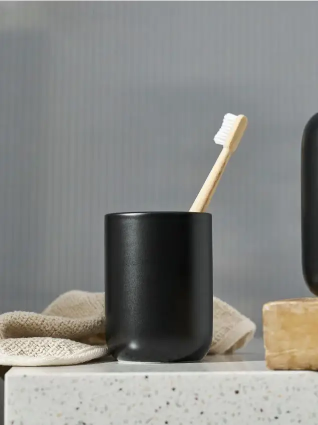 Porta-spazzolino da denti - nero