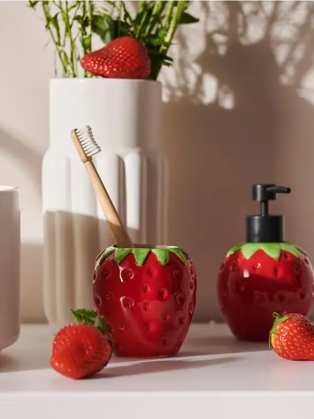 Porta-spazzolino da denti - rosso