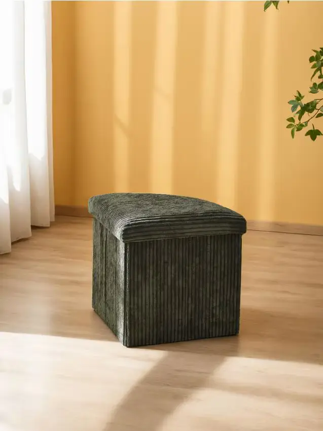 Pouf con funzione contenitore - verde scuro