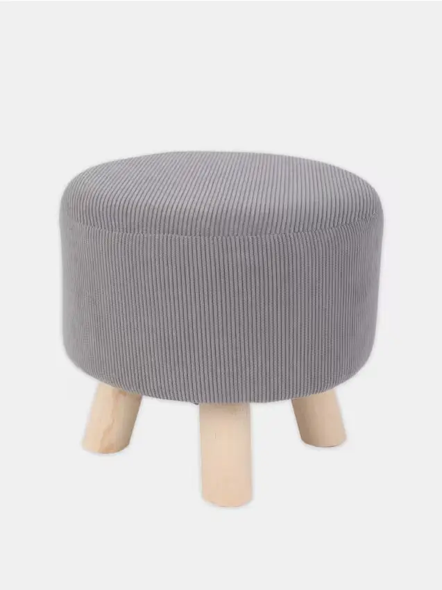 Pouf rotondo - grigio chiaro