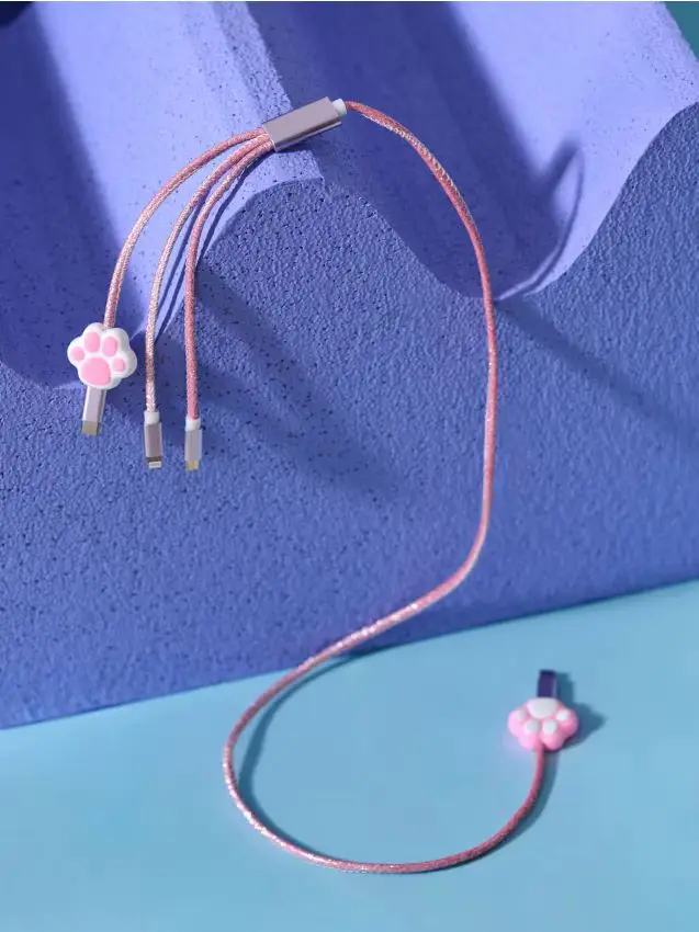 Protettori per cavo 2 pezzi - rosa