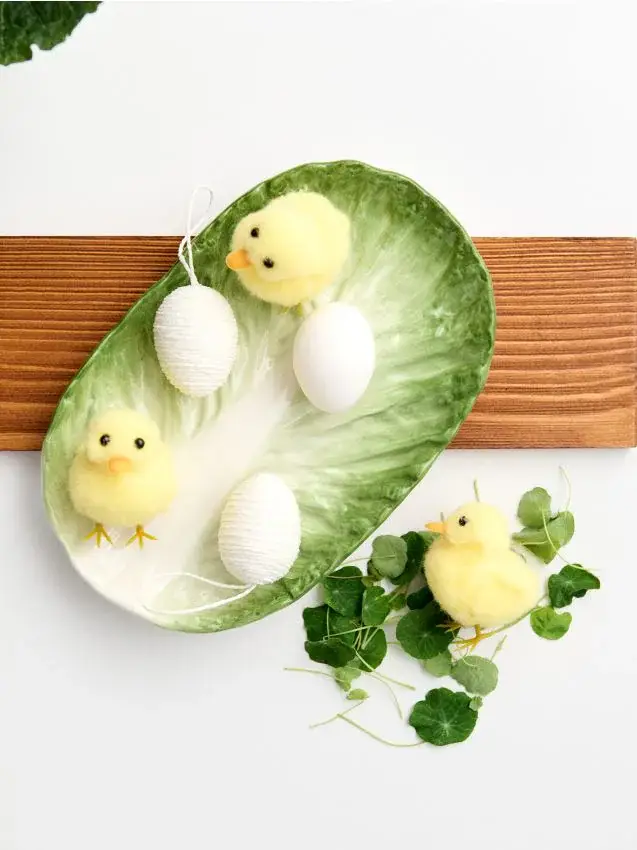 Pulcini decorativi pasquali 3 pack - giallo