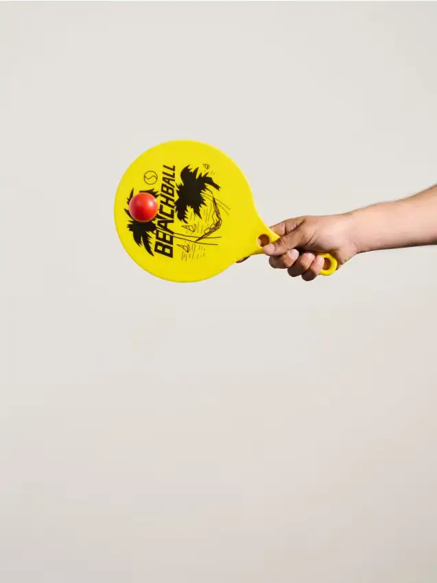 Racchette da spiaggia con pallina - giallo chiaro