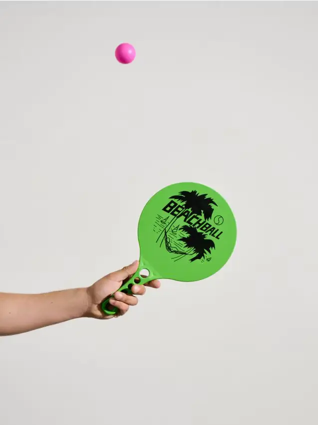 Racchette da spiaggia con pallina - verde pallido