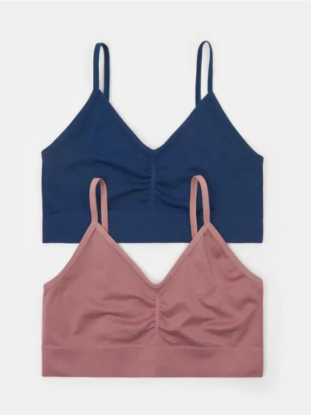 Reggiseni top, confezione da 2 pezzi - multicolor