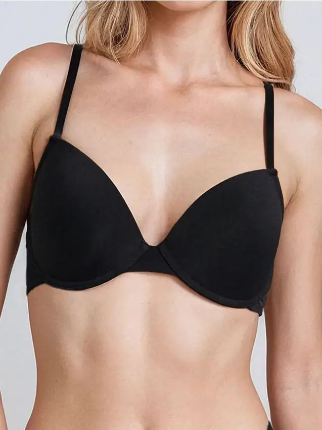 Reggiseno con stecche - nero