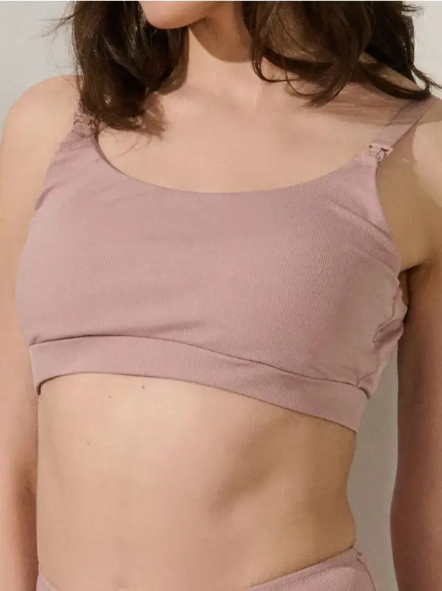 Reggiseno per allattamento - rosa cipria