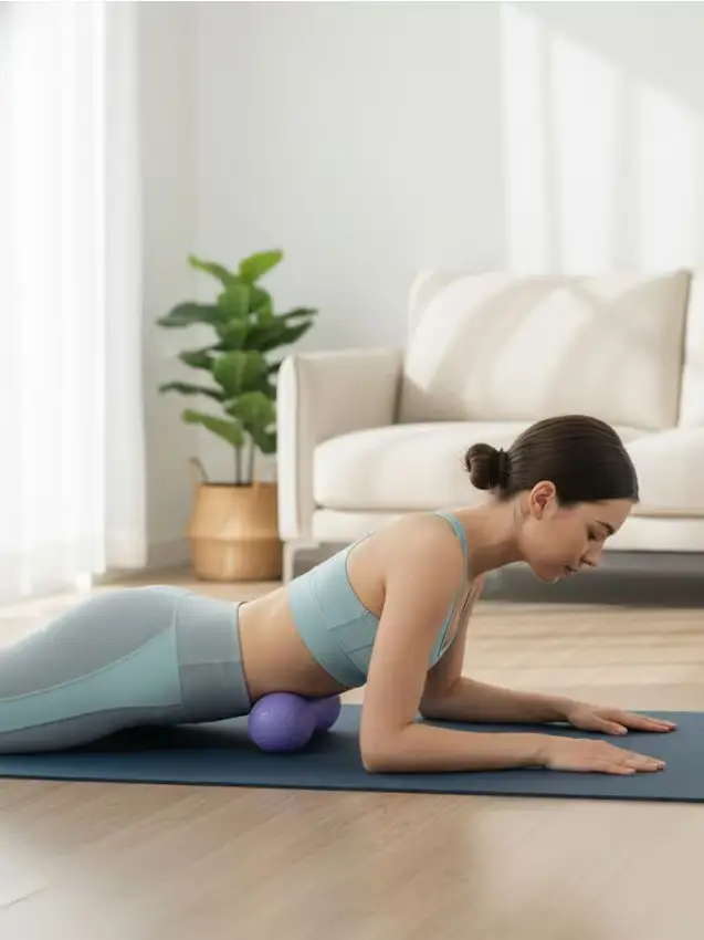 Rullo massaggiante tipo „peanut” - lavanda