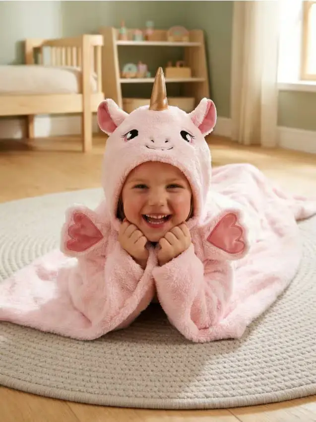 Sacco a pelo per bambini - rosa pastello