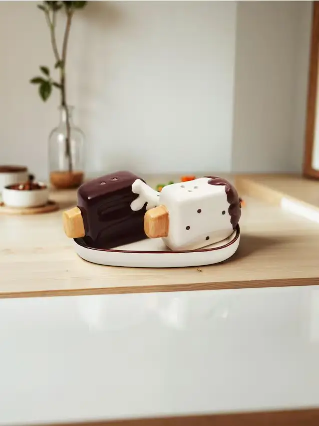 Saliera e pepiera - bianco