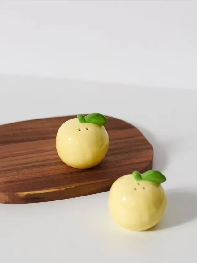 Saliera e pepiera - verde pallido