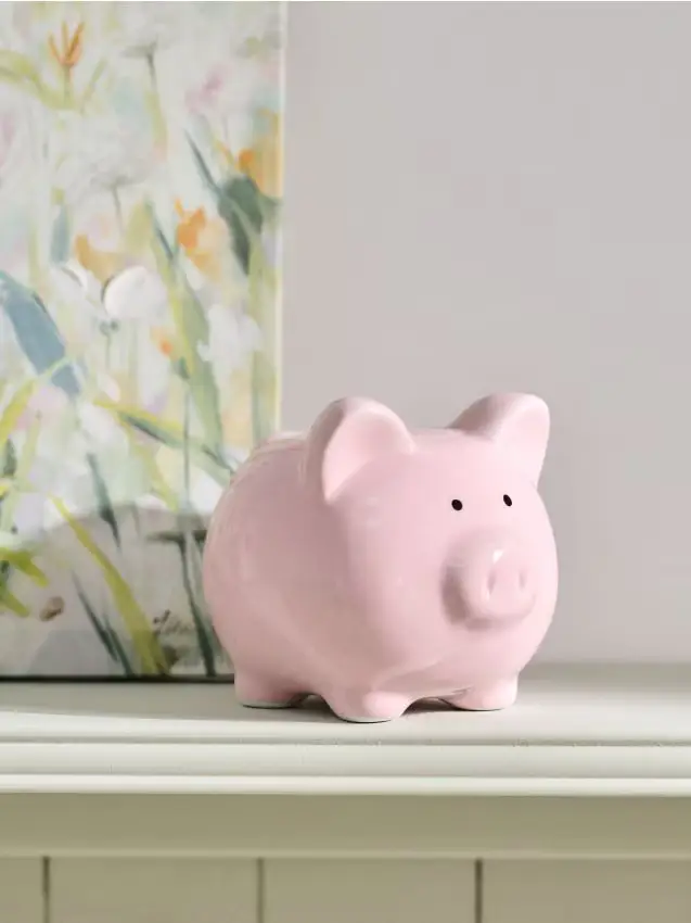Salvadanaio a forma di maialino - rosa
